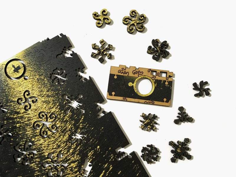 200P木质拼图_渔人 - 摆饰 - 木头 黑色