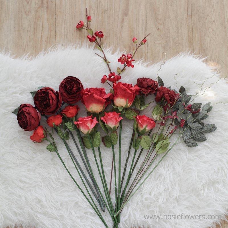 Posie Rooms, Medium Flowers Sets for Home Decoration - 摆饰 - 纸 多色