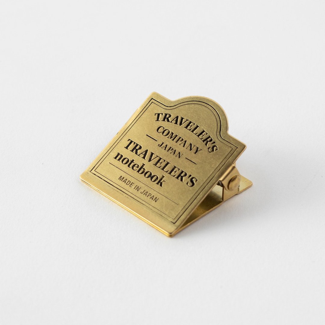 Traveler's Notebook 黄铜夹 TRC LOGO - 文件夹/资料夹 - 铜/黄铜 多色