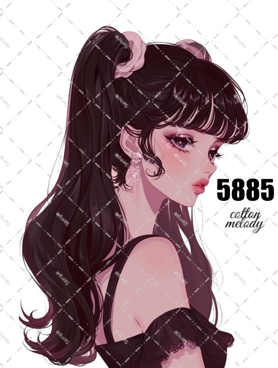 原创贴纸 no.5885 人物贴纸 原创贴纸 人物贴纸 女孩贴纸 原创人物贴纸 - 贴纸 - 纸 