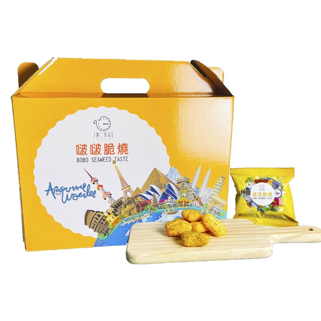 周二食记 海苔啵啵脆烧 手提箱(箱/30包) - 零食/点心 - 其他材质 橘色