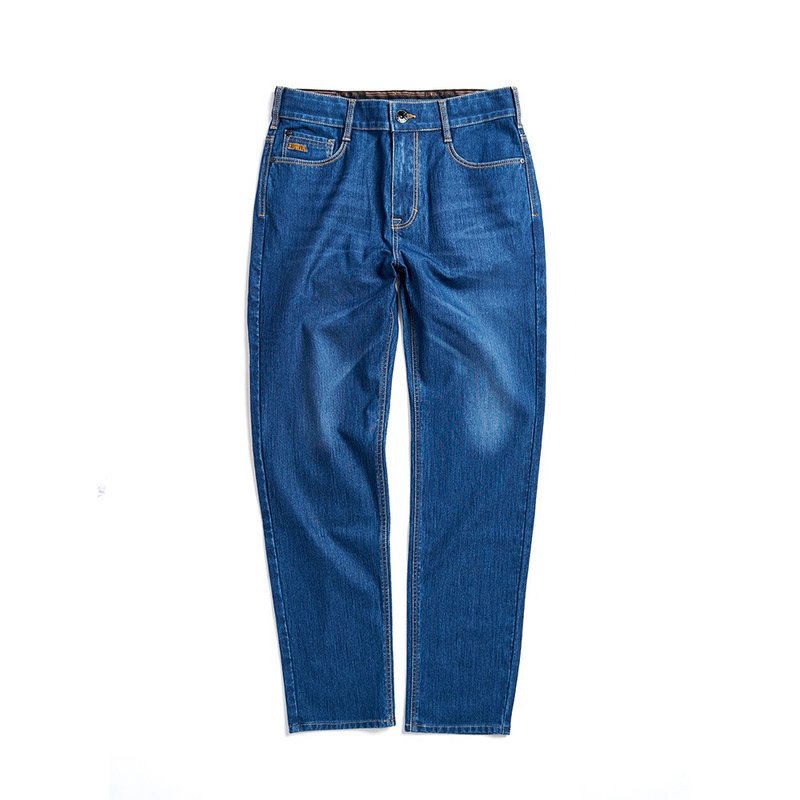 EDWIN 男款 JERSEYS 超弹力高腰丹宁锥形迦绩裤 (石洗绿) - 男士长裤 - 棉．麻 蓝色