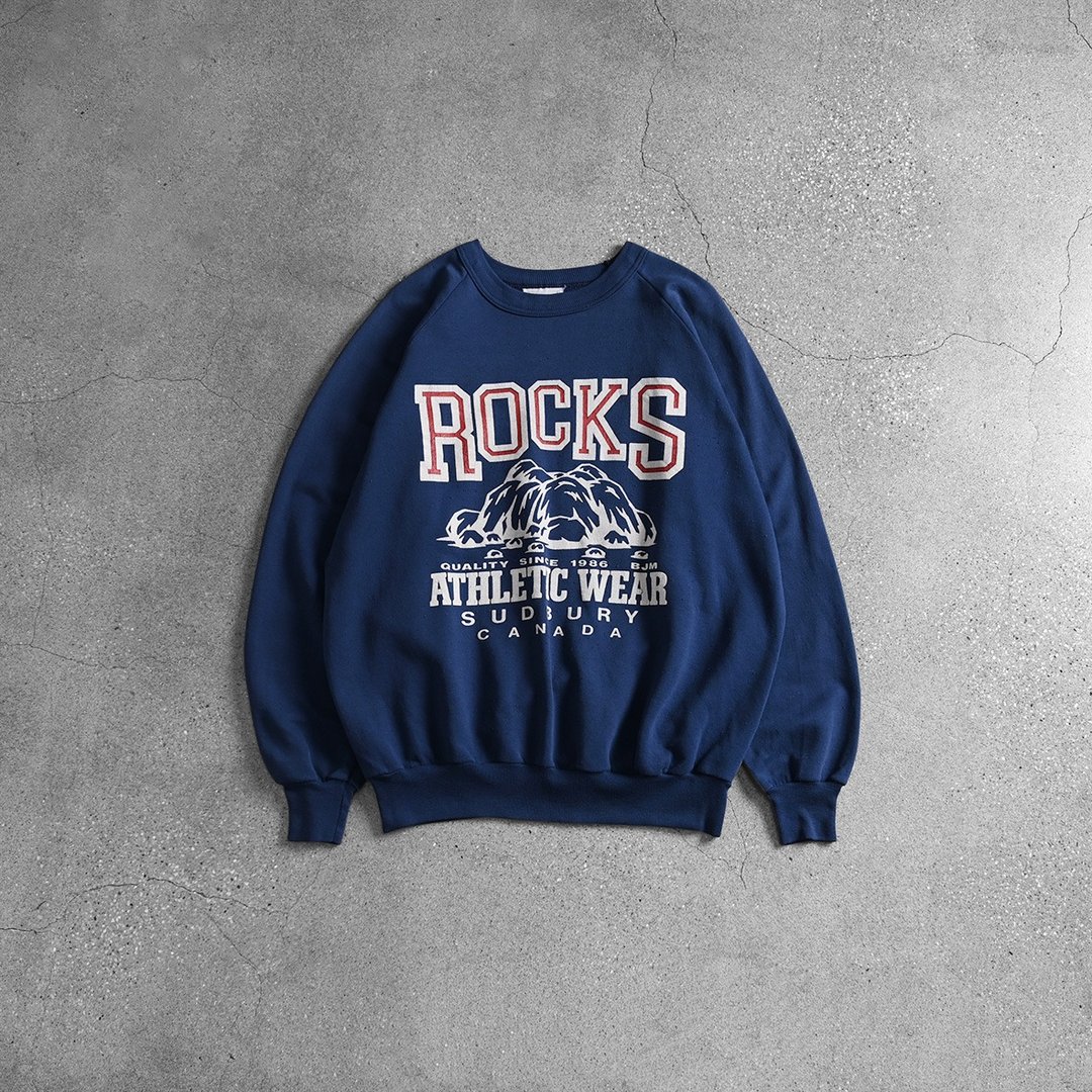 Vintage 大学Tee / 大学踢、古着大学T、大学t、卫衣、古着上衣 - 男装上衣/T 恤 - 棉 蓝色