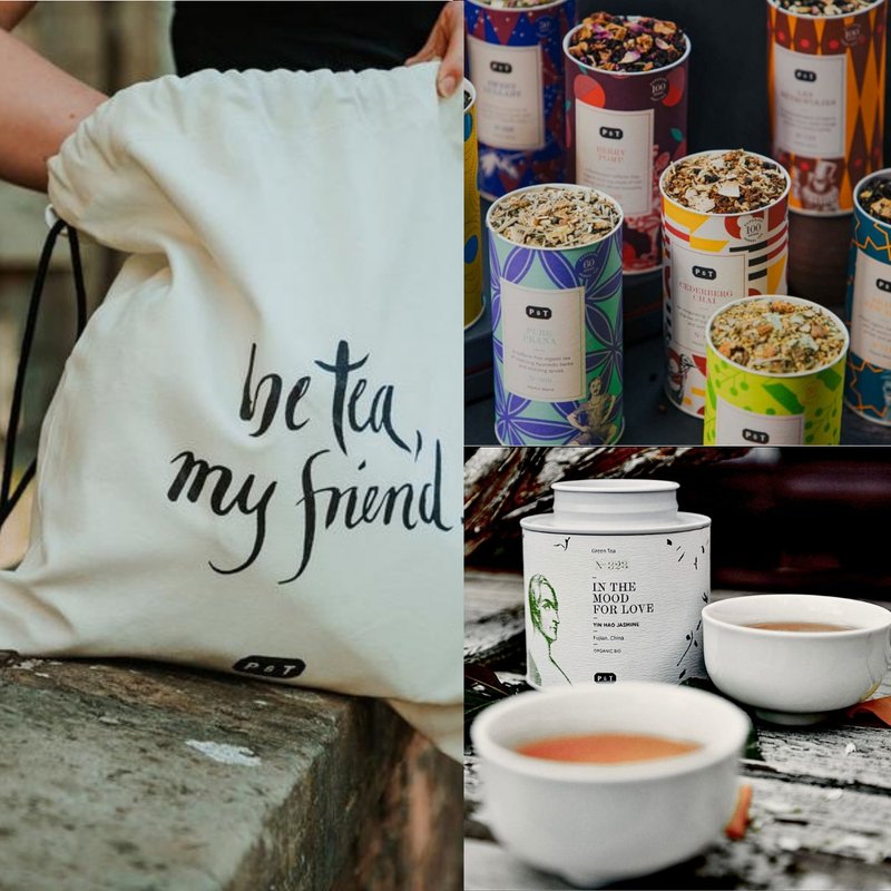 P & T 茶品茶具福袋 - 茶 - 纸 白色