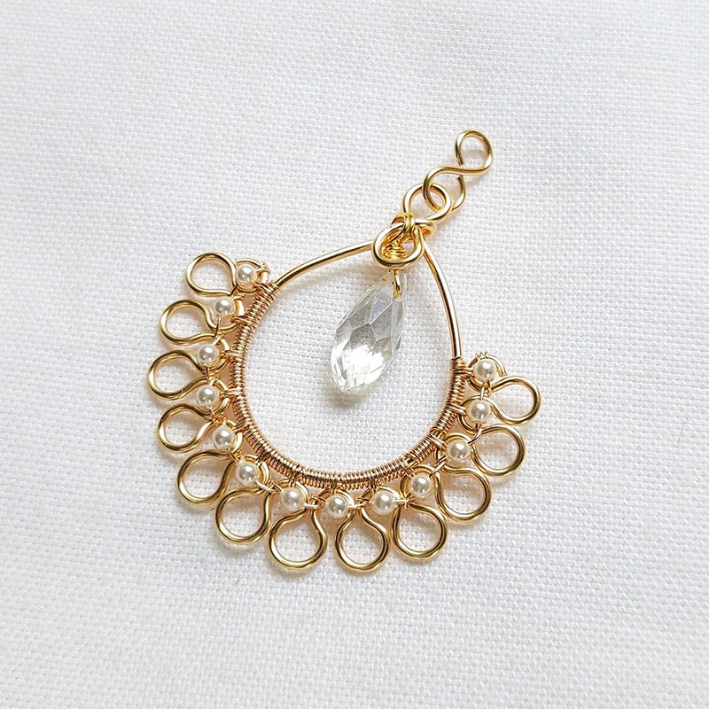 公主裙项链墬 (不附链条) - 项链 - 其他金属 