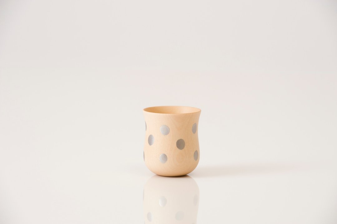Dot cup  Silver. - 酒杯/酒器 - 木头 银色