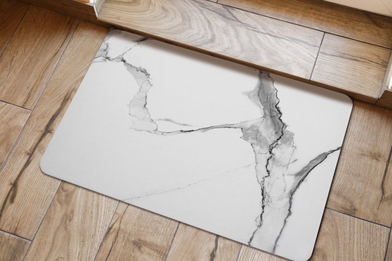 极简大理石  - 硅藻土地垫(硬式) - 地垫/地毯 - 其他材质 