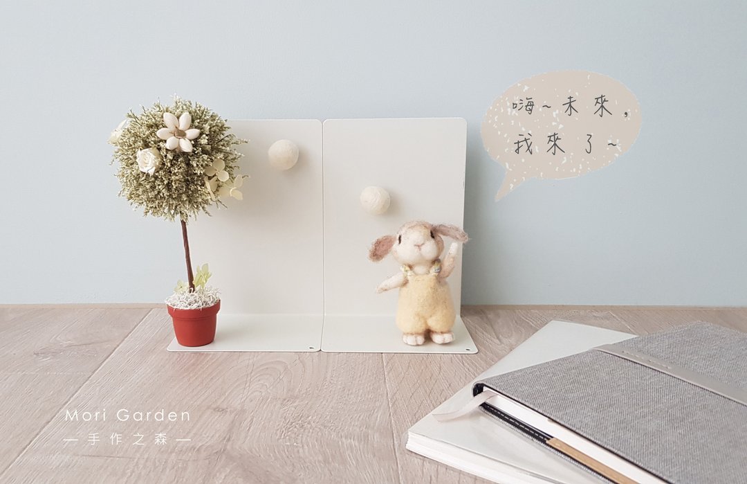 花艺羊毛毡系列 | 嗨 !未来 ,我来了。磁性留言板+磁性可拆收纳盒 - 干燥花/捧花 - 植物．花 