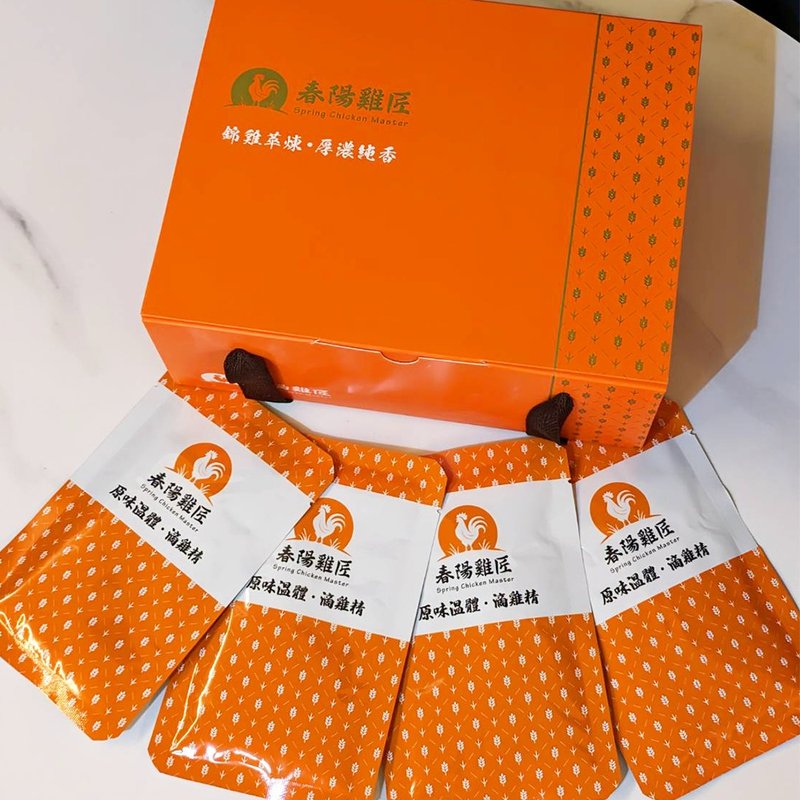 【春阳鸡匠】科技原味温体滴鸡精礼盒(60ml*10入)(常温) - 健康/养生 - 新鲜食材 橘色