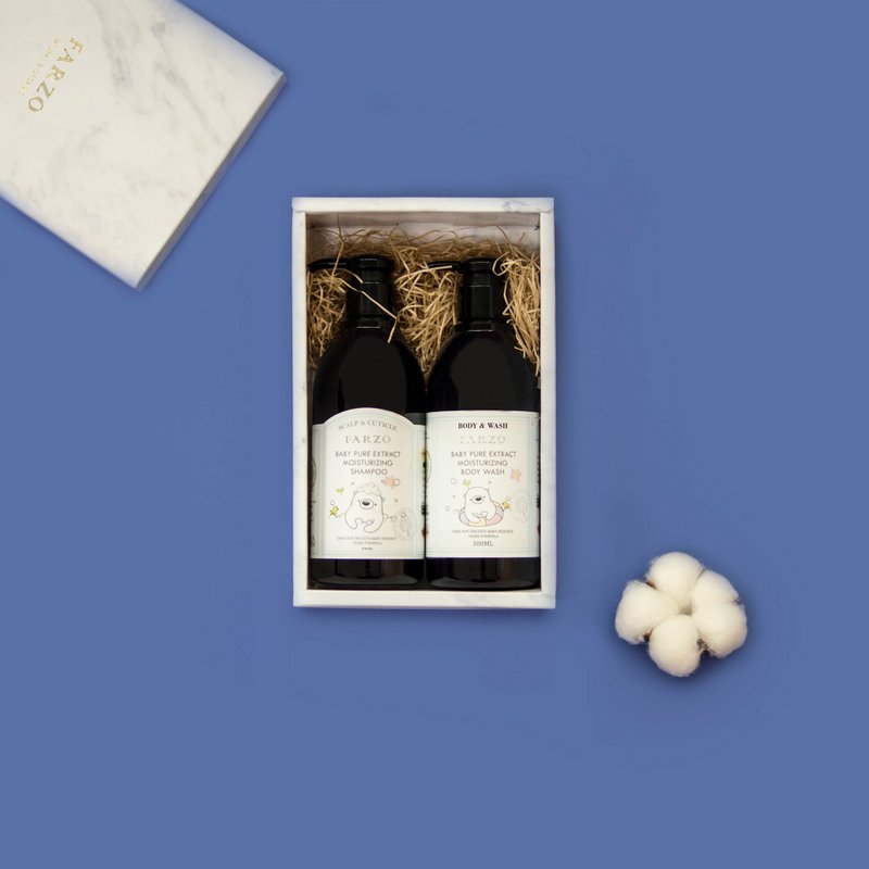 【礼盒】大理石洗沐礼盒-植物洗发身体保养 - 沐浴用品 - 其他材质 白色