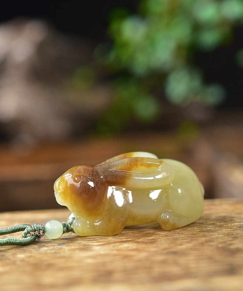 秒杀价 天然和田玉藕粉如意吊坠 - 吊饰 - 玉石 