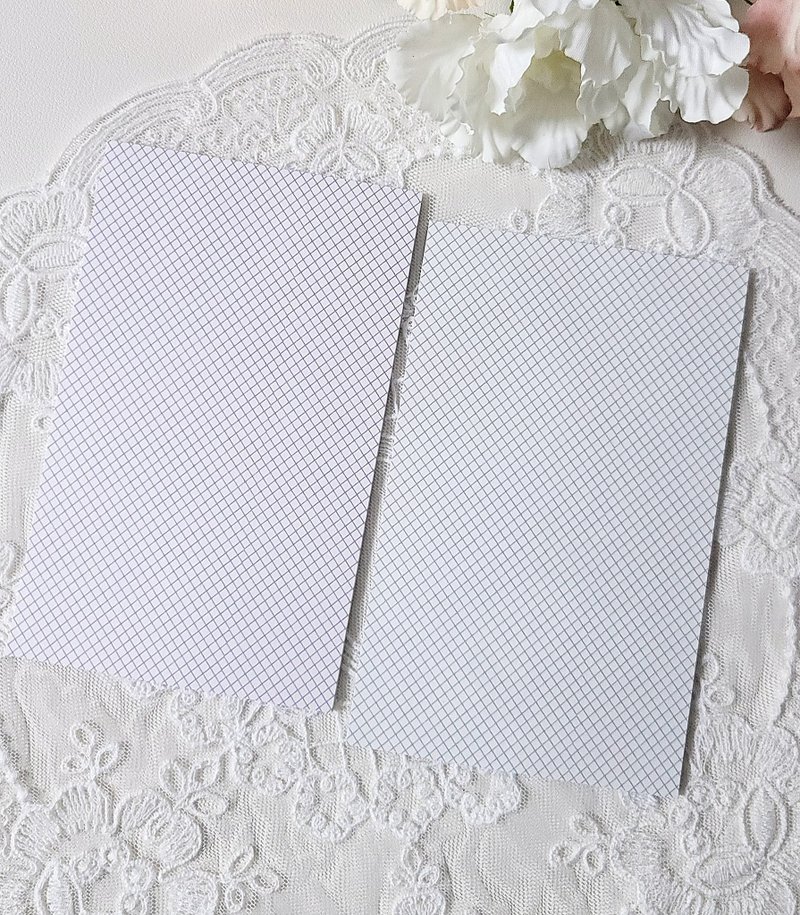 菱格纹纸（紫色、灰色） - 信封/信纸 - 纸 