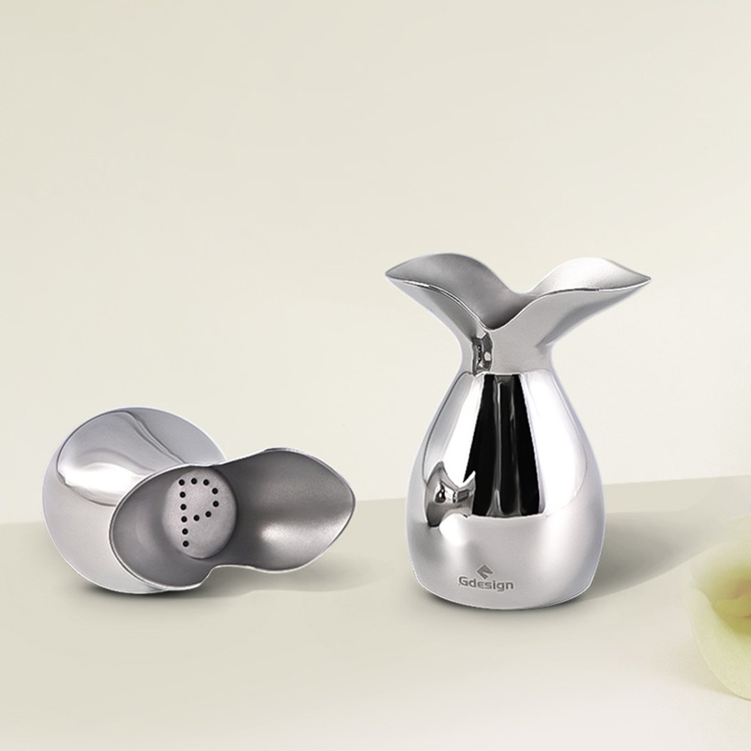 Calla Lily系列 salt & pepper调味罐 Gdesign精美餐桌用品系列 - 调味罐/酱料瓶 - 不锈钢 银色