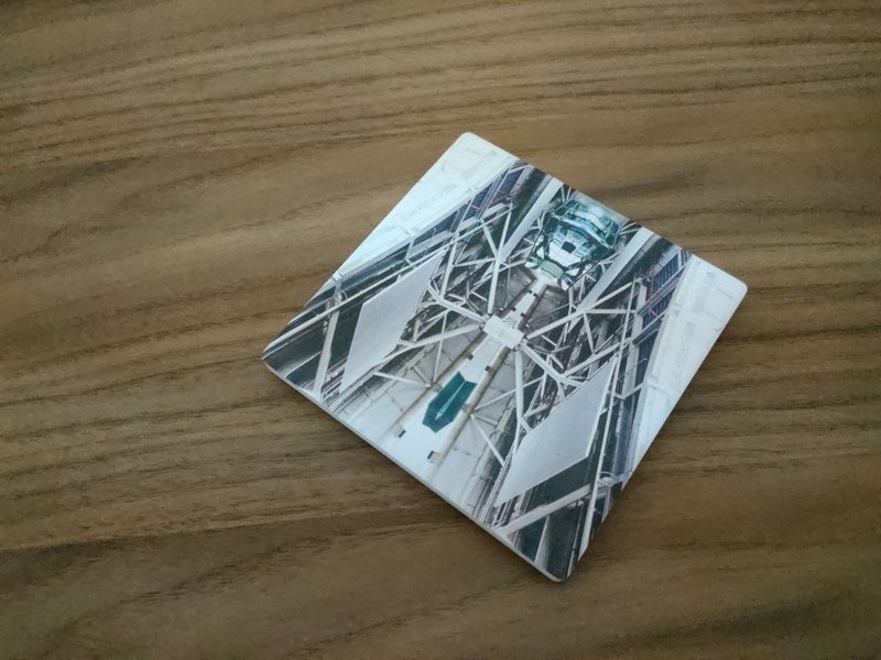 【科幻基地吸水陶瓷杯垫】  疗愈  送礼物 生日 情侣 圣诞 - 杯垫 - 陶 