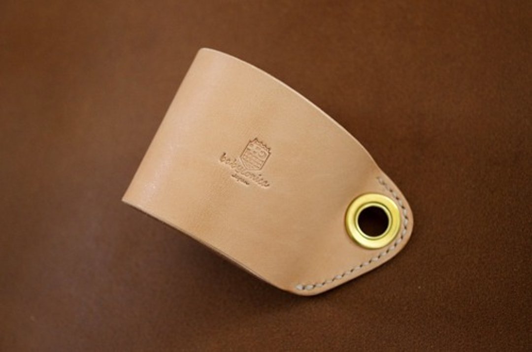 Genuine Leather Coffee Sleeve Hand Cover Leather Sleeve Hand Sewn Nume Leather Natural Natural [Made to Order] - 其他 - 真皮 