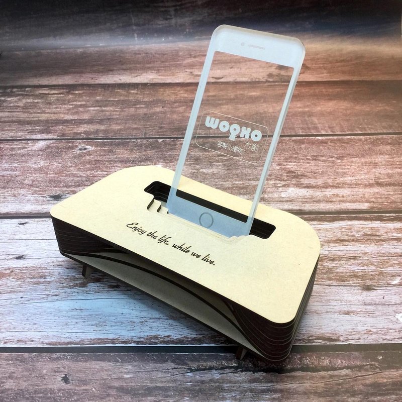 WOOXO 无电手机免提座 音响 台湾 定制 - 扩音器/喇叭 - 木头 
