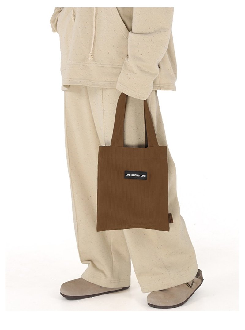 条纹单肩包腋下包女小方包手提收纳包 - 侧背包/斜挎包 - 其他材质 