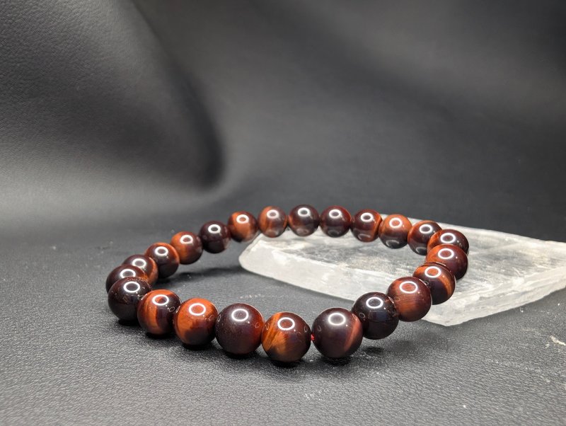 红虎眼石 8mm Tigerite 手串 手链 天然水晶 水晶手链 - 手链/手环 - 水晶 