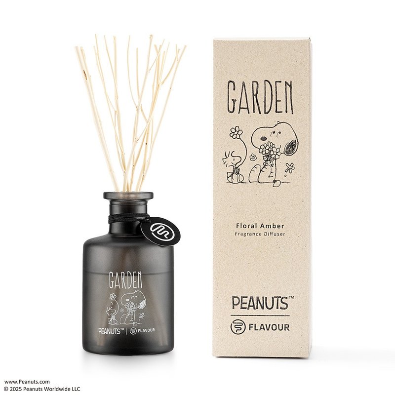 FLAVOUR x PEANUTS联名系列  GARDEN|香氛扩香|琥珀花香调 - 香薰/精油/线香 - 精油 黑色