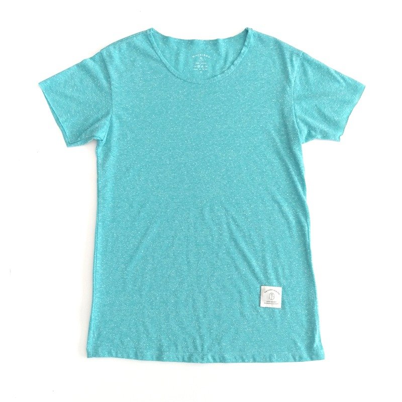 日本结子纱面料不修边雪花T恤-出清品 - 男装上衣/T 恤 - 棉．麻 绿色