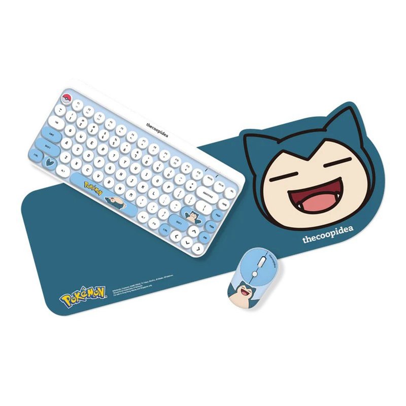 POKÉMON TAPPY 无线键盘鼠标套装 卡比兽 玉桂狗 Snorlax Cinna - 电脑配件 - 其他材质 蓝色