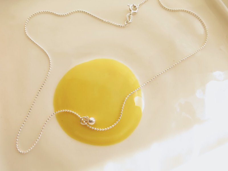 小银球 Boule en argent - 项链 - 纯银 银色