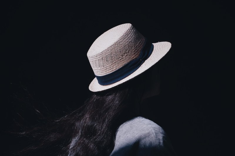 经典爵士女帽-深蓝色 - 帽子 - 其他材质 