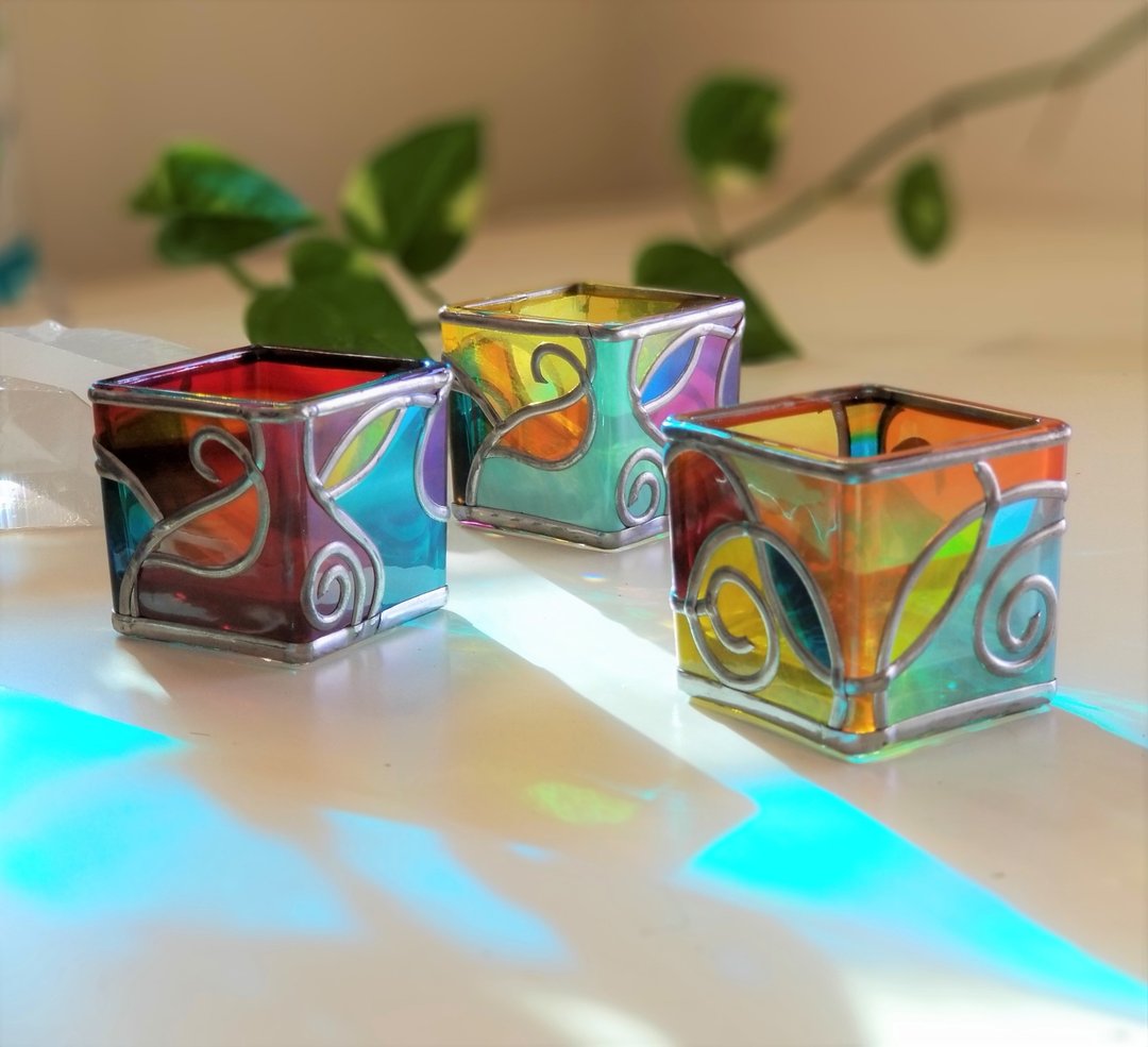 LED Candle set of 3 　Ryukyu Sunshine１ - 灯具/灯饰 - 玻璃 多色
