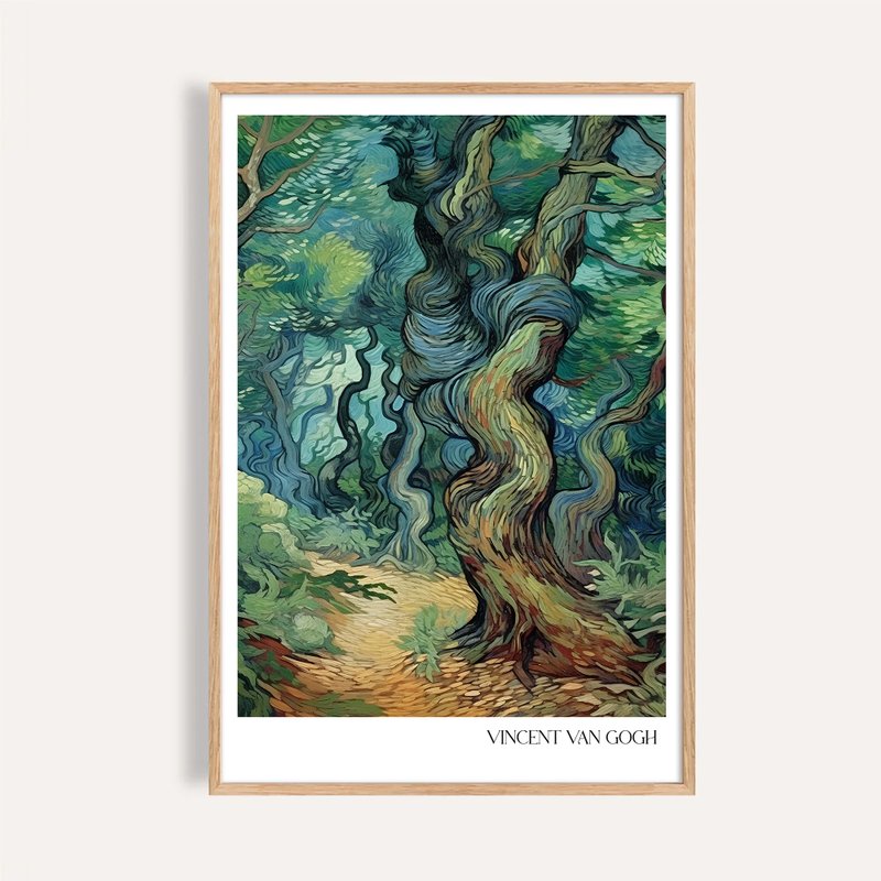 森林小径 Twisted Forest Path / 梵谷森林 客厅挂画 无框画 - 海报/装饰画/版画 - 纸 