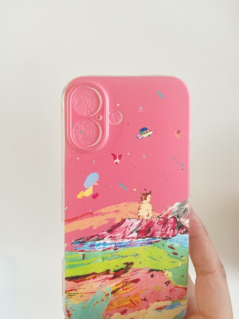 iphone 17 桃粉山棱星 质感手机壳订制 软壳 - 手机壳/手机套 - 橡胶 蓝色