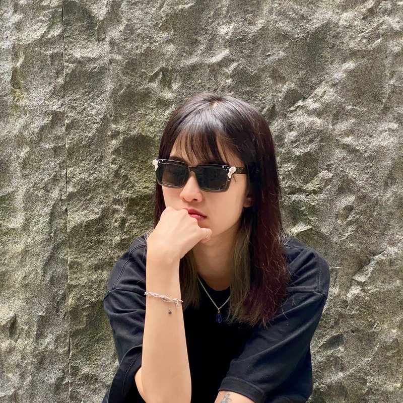 【仅此一件】手工银饰墨镜 - 银河星陨石 - 眼镜/眼镜框 - 其他材质 多色