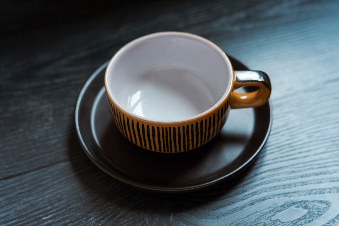 德国制WaechtersbachーPETRA焦糖栗子咖啡杯盘组ー欧洲古董老件 - 咖啡杯/马克杯 - 陶 咖啡色