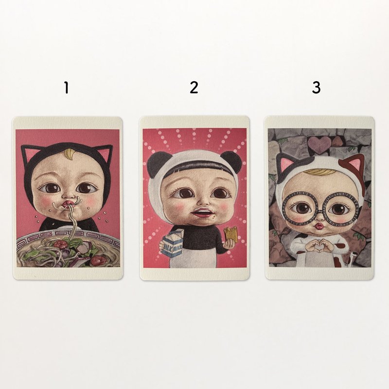 明信片 - 卡片/明信片 - 纸 白色