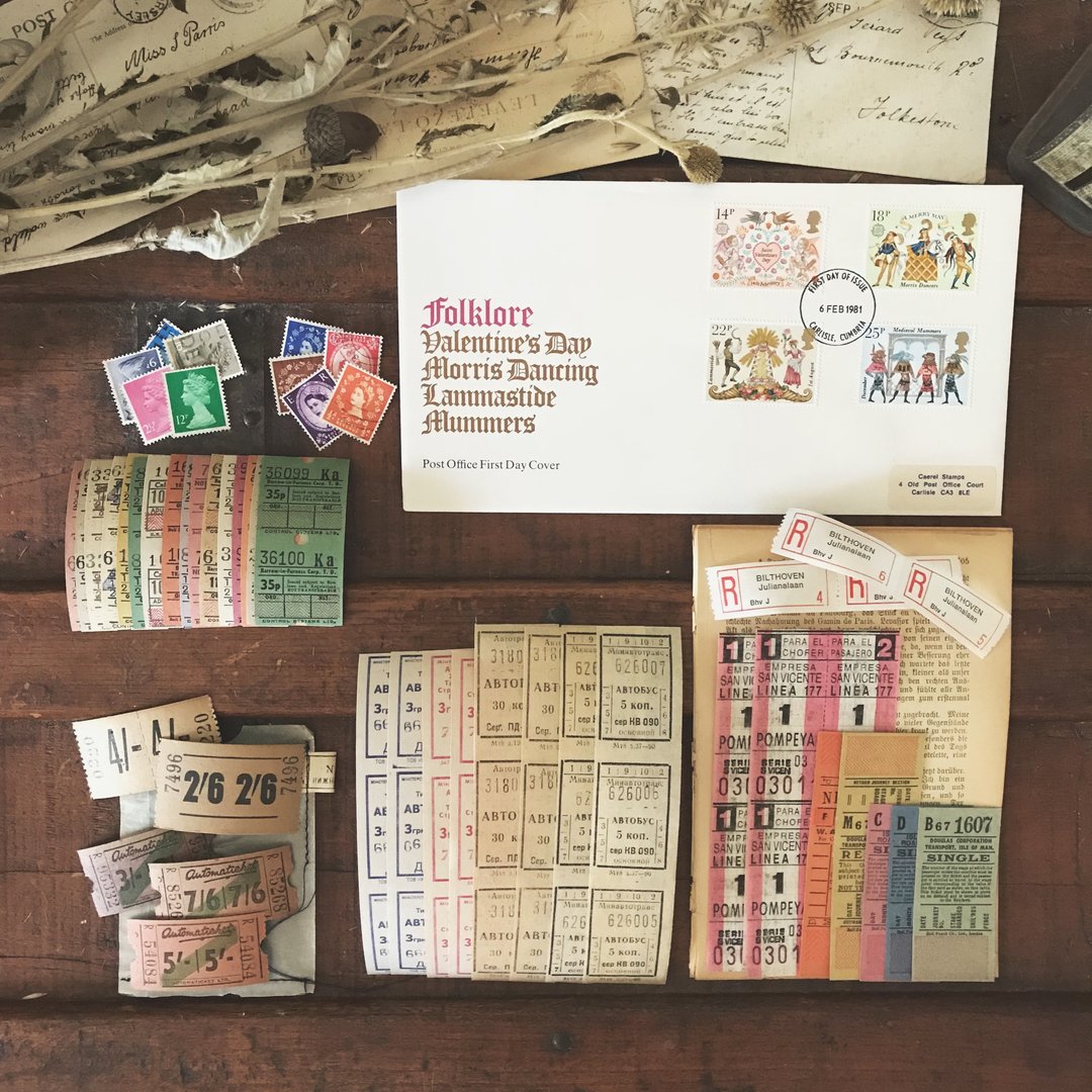 欧美古董票卷组  限量发售 - 卡片/明信片 - 纸 