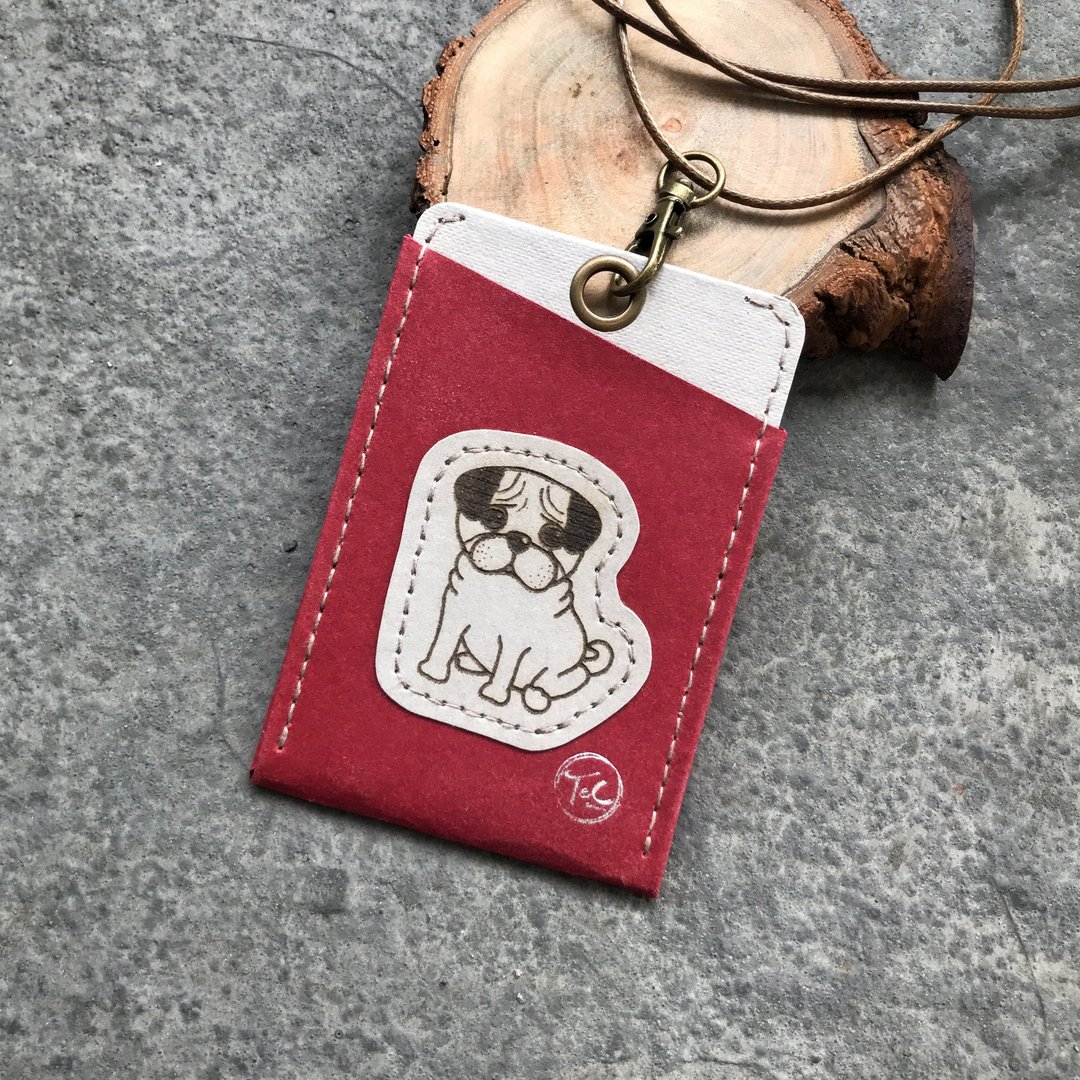 质感证件套 悠游卡套-巴哥 - 证件套/卡套 - 纸 红色