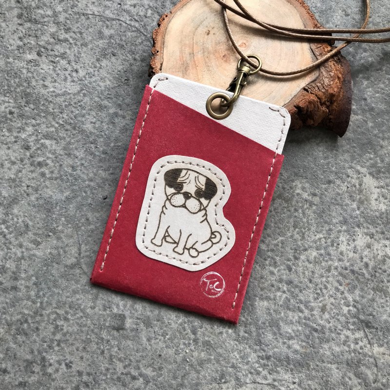 质感证件套 悠游卡套-巴哥 - 证件套/卡套 - 纸 红色