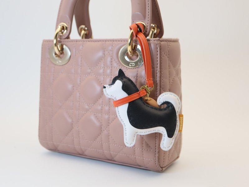 哈士奇皮革联系吊饰 - 包含NFC - 吊饰 - 真皮 多色