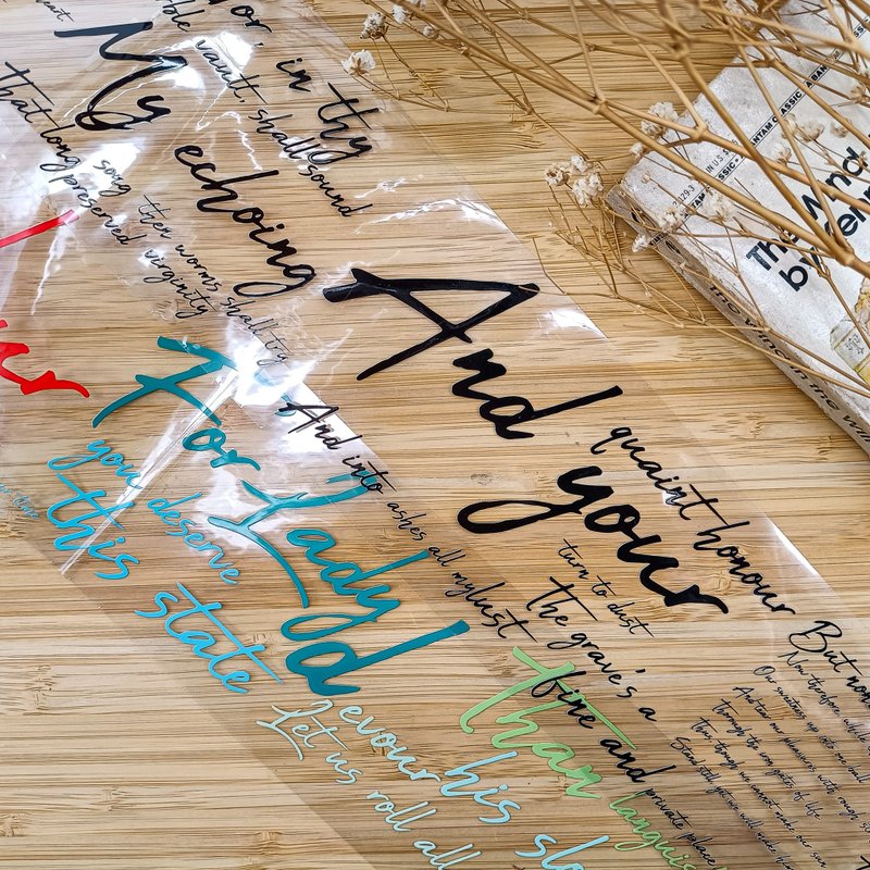 情詩/裝飾膠帶 - 纸胶带 - 塑料 多色