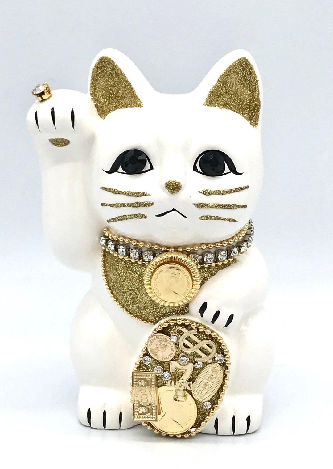 Millionaire Cat - 摆饰 - 陶 白色