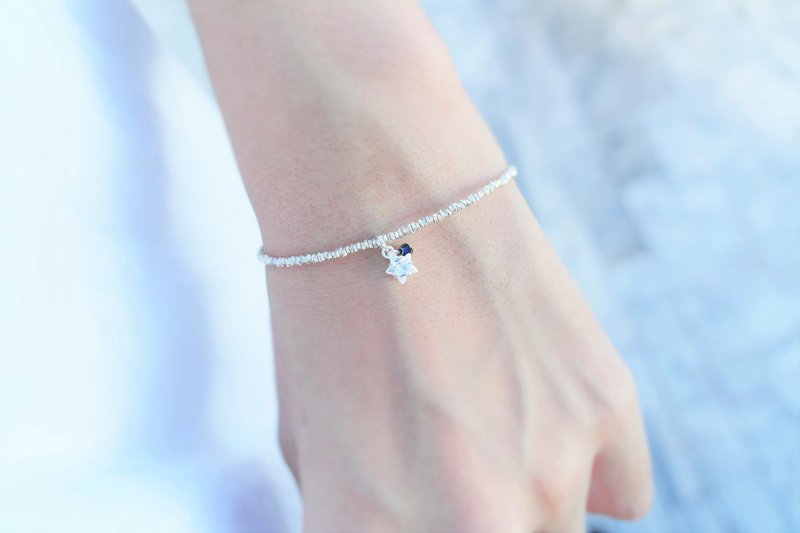 生日礼 ::Birthday crystal::纯银 星愿  碎银手链13色(2.0) - 手链/手环 - 银 