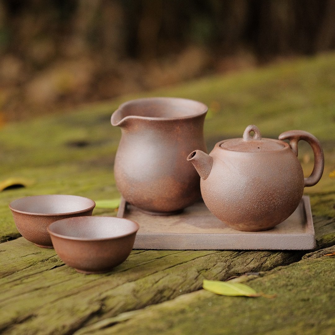 陶作坊│老岩泥满好壶_焱(三次烧) - 茶具/茶杯 - 其他材质 咖啡色