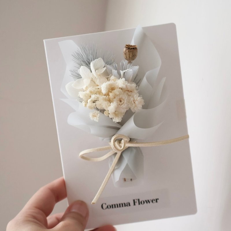 永生花卡片 手写卡片 附礼盒 - 干燥花/捧花 - 植物．花 多色