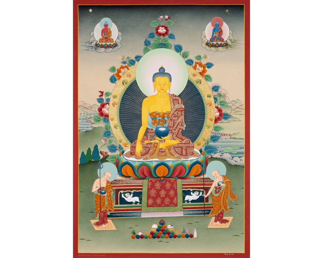 神圣的释迦牟尼佛唐卡画作品 - 墙贴/壁贴 - 其他材质 多色