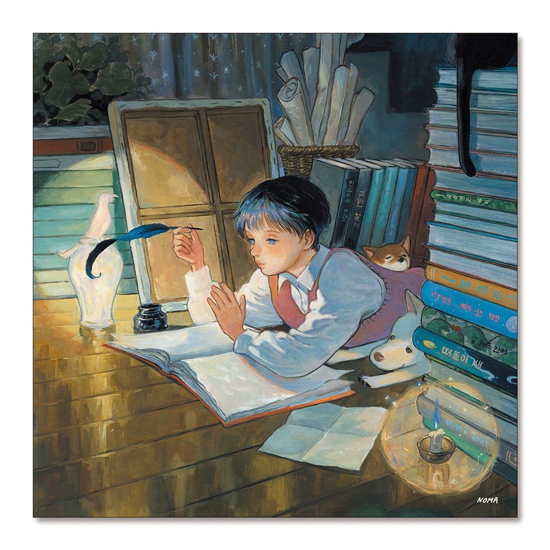 30cm 海报 | 总是在我身边支持着我的人 | NOMA 插画文具小物 - 海报/装饰画/版画 - 纸 