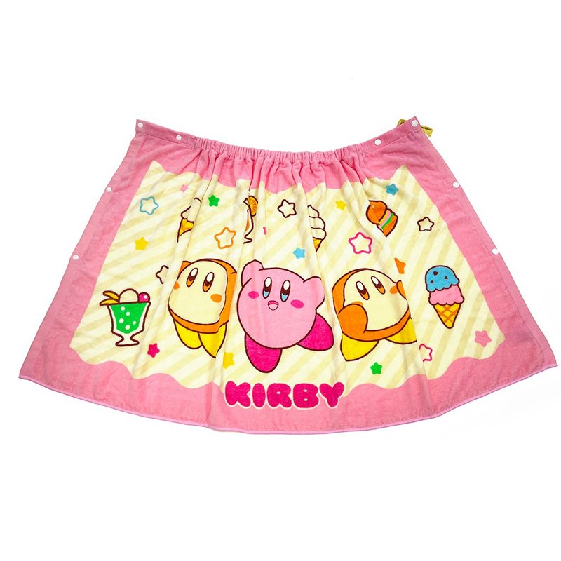 日本丸真 星之卡比 60厘米可扣式吸水浴巾 点心时间 - 毛巾浴巾 - 其他材质 