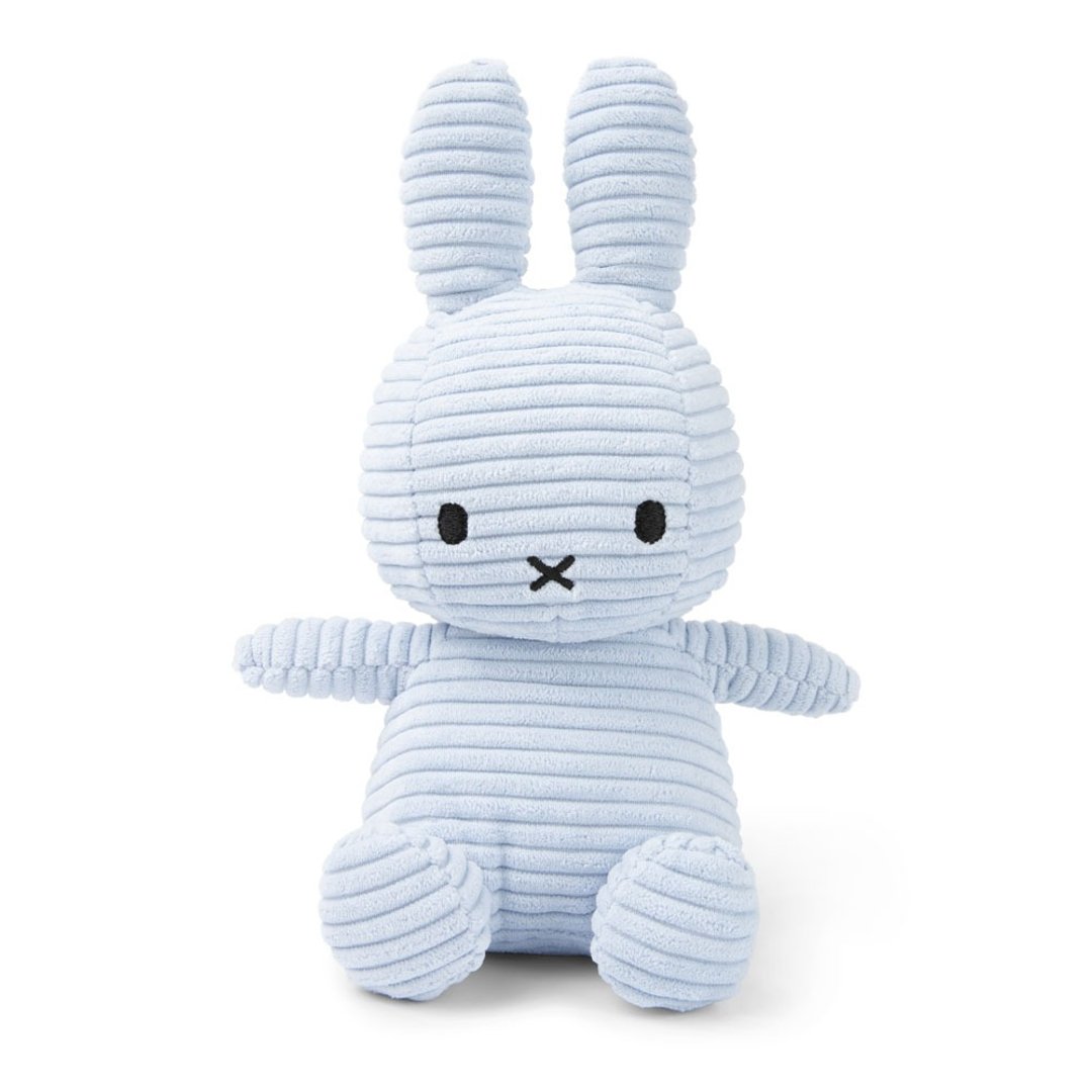 24H 出货 BON TON TOYS 米菲兔 ECO 灯芯绒填充玩偶 23cm-冰蓝 - 玩偶/公仔 - 聚酯纤维 蓝色