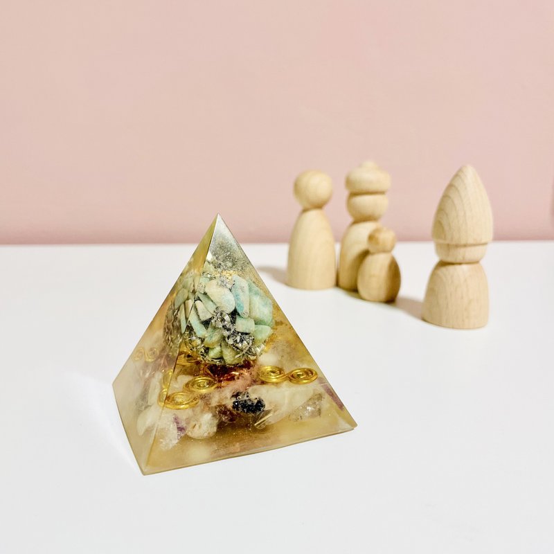 奥刚金字塔/orgonite/疗愈/开运招财 - 摆饰 - 半宝石 多色