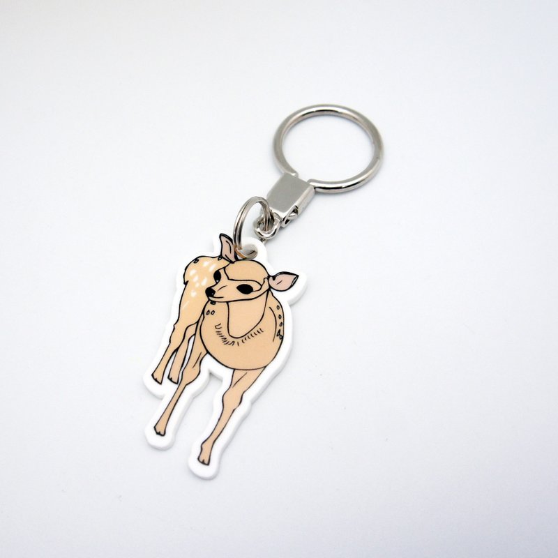 BLR 张宁 联名款 鹿 钥匙圈 KR23 - 钥匙链/钥匙包 - 压克力 金色