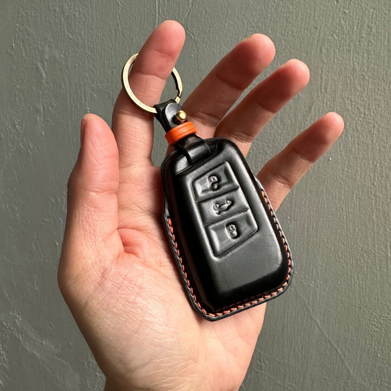 Skoda 马臀 钥匙皮套 Octavia combi kamiq kodiaq fabia - 钥匙链/钥匙包 - 真皮 蓝色