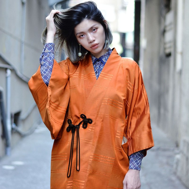 柿  |  古着羽织 - 女装休闲/机能外套 - 其他材质 